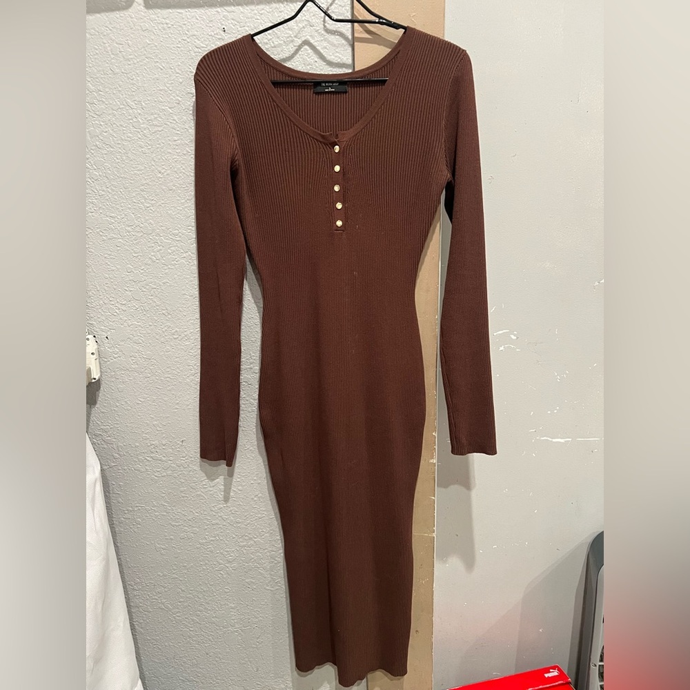 Brown maxi dress